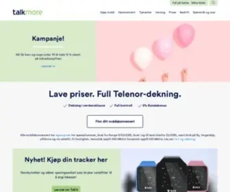 Talkmore.no(Mobilabonnement med Telenor) Screenshot