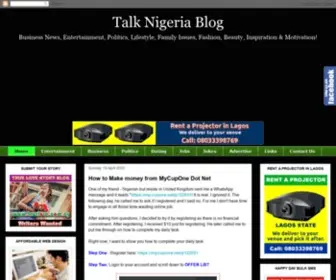 Talknigeria.com.ng(Talk Nigeria Blog) Screenshot