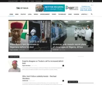 Talkofnaija.com(The oldest watch manufacturer) Screenshot