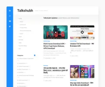 Talkshubh.com(Information for india) Screenshot