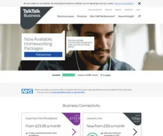 Talktalkbusiness.com(Business Broadband) Screenshot