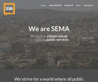 Talktosema.org(Connecting citizens and services to improve societies) Screenshot