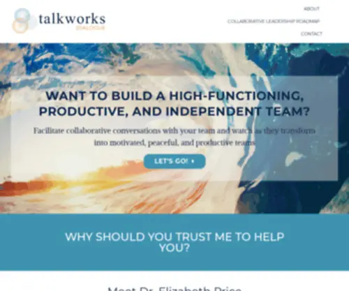 Talkworksdialogue.com(TalkWorks Dialogue) Screenshot