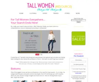 Tall-Women-Resource.com(Tall Women Resource) Screenshot