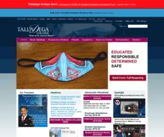 Talladega.edu(Talladega College) Screenshot