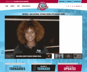 Talladegatornadoes.com(Talladega College) Screenshot