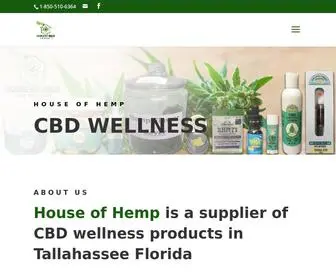 Tallahasseecbdwellness.com(House of Hemp) Screenshot