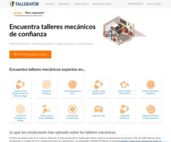 Tallerator.com(Tallerator) Screenshot