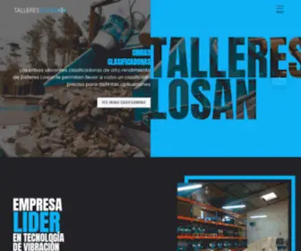 Tallereslosan.com(Fabricación y Distribución de Maquinaria Vibrante) Screenshot