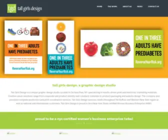 Tallgirlsdesign.com(A graphic design studio) Screenshot