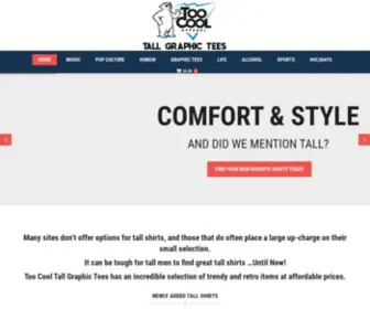 Tallgraphictees.com(Tall Graphic Shirts) Screenshot