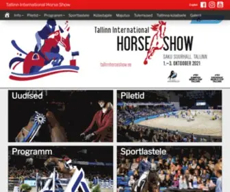 Tallinnhorseshow.ee(Tallinn International Horse Show) Screenshot