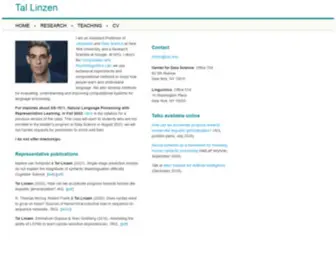 Tallinzen.net(Tal Linzen) Screenshot