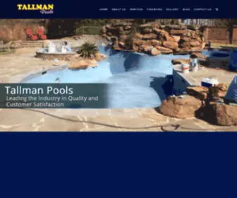 Tallmaninc.com(Tallman Pools) Screenshot