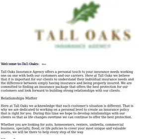 Talloaksagency.com(Insurance) Screenshot