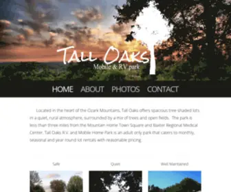Talloaksmobilepark.com(Mobile & RV Park) Screenshot