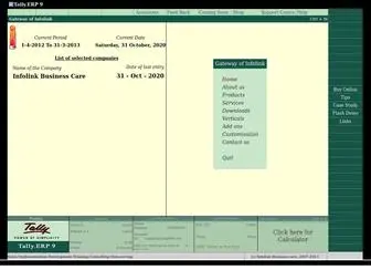 Tally999.com(Infolink Business Care) Screenshot