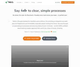 Tallyfy.com(Tallyfy is the only workflow and process management software) Screenshot