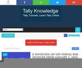 Tallyknowledge.com(TALLY KNOWLEDGE) Screenshot