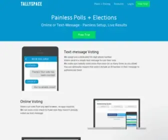 Tallyspace.com(Text voting) Screenshot