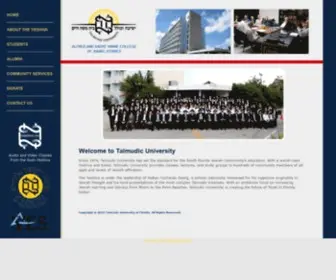 Talmudicu.edu(Talmudic University) Screenshot