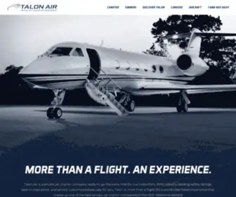 Talonairjets.com(Private jet charters) Screenshot