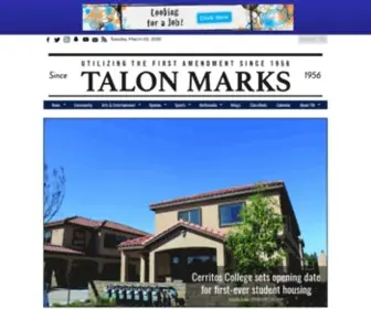 Talonmarks.com(Cerritos College) Screenshot