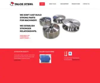 Talossteel.com(Machining) Screenshot