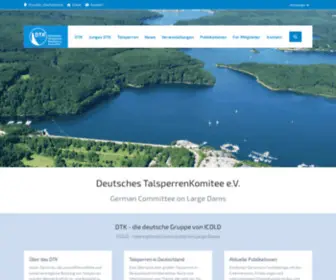 Talsperrenkomitee.de(Deutsches Talsperrenkomitee e.V) Screenshot