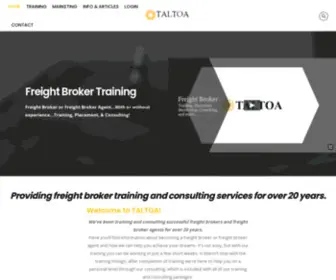 Taltoa.com(Freight Broker Training) Screenshot