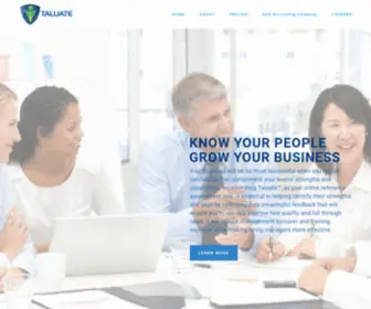 Taluate.com(Online Competency Assessment and Reference Check Tool for the Hospitality Industry) Screenshot