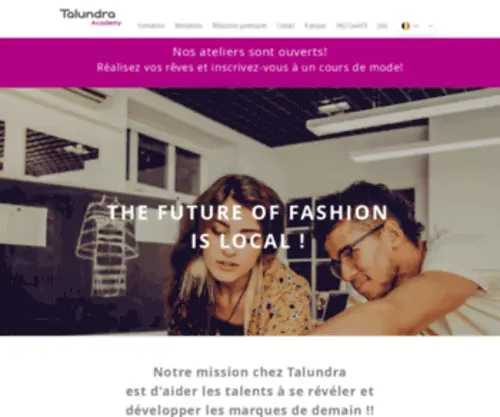 Talundra.com(Formation en mode) Screenshot