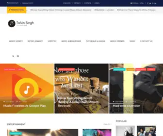 Talvinsingh.com(Talvin Singh) Screenshot