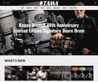 Tama.com(TAMA Drums) Screenshot