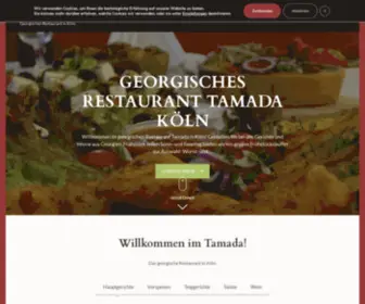 Tamada-Koeln.de(Georgisches Restaurant und Café Tamada in Köln) Screenshot