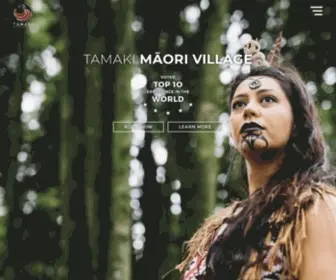 Tamakimaorivillage.co.nz(Traditional Maori Village Tours) Screenshot