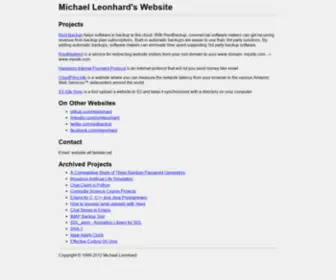 Tamale.net(Michael Leonhard's Website) Screenshot