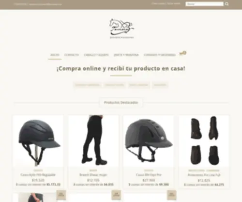 Tamarabecuestre.com(Tienda Online de Tamara.B.Deporte Ecuestre) Screenshot