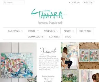 Tamarabrownart.com(Tamara Brown Art) Screenshot