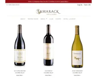 Tamarackcellars.com(Tamarack Cellars (Official Site)) Screenshot