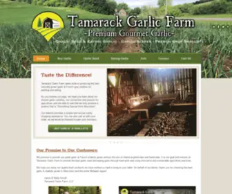 TamarackgarlicFarm.com(Tamarack Garlic Farm) Screenshot