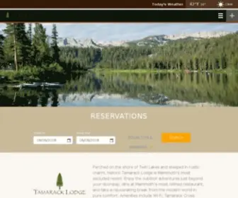 Tamaracklodge.com(Tamarack Lodge & Resort) Screenshot