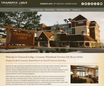 Tamaracklodgetc.com(Reservations Accommodations Real Estate Sales Contact Us Welcome to Tamarack Lodge) Screenshot