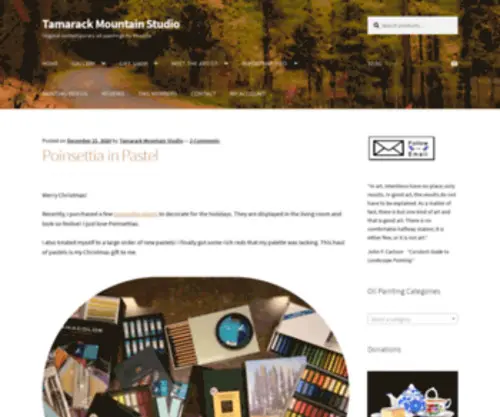 Tamarackmountainstudio.com(Pastel and oil painting by Rhonda) Screenshot