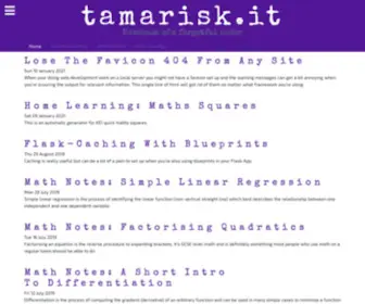 Tamarisk.it(I reserve the right to change my mind) Screenshot