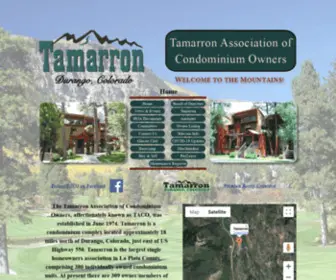 Tamarronhoa.com(Tamarron Association of Condominium Owners) Screenshot