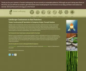 Tamatelandscaping.com(Landscape Contractors San Francisco) Screenshot