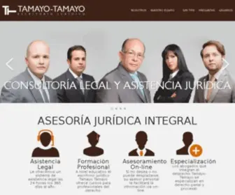 Tamayo-Tamayo.com(Escritorio Jurídico Tamayo) Screenshot