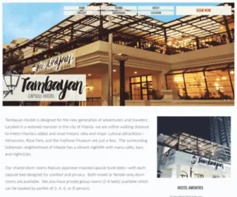 Tambayanhostel.com(Tambayan Capsule Hostel) Screenshot