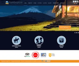 Tambopaxi.com(Hosteria Tambopaxi) Screenshot